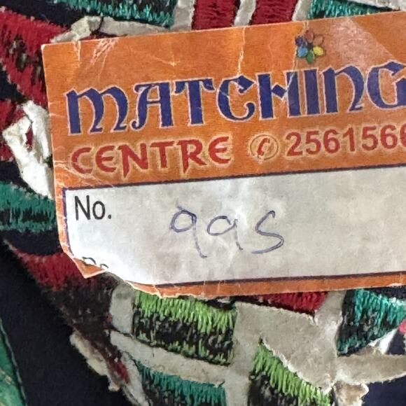 Women’s Indian Kurti Tunic Dress XL Blue Green Embroidered Ethnic Boho Bollywood - Picture 9 of 9